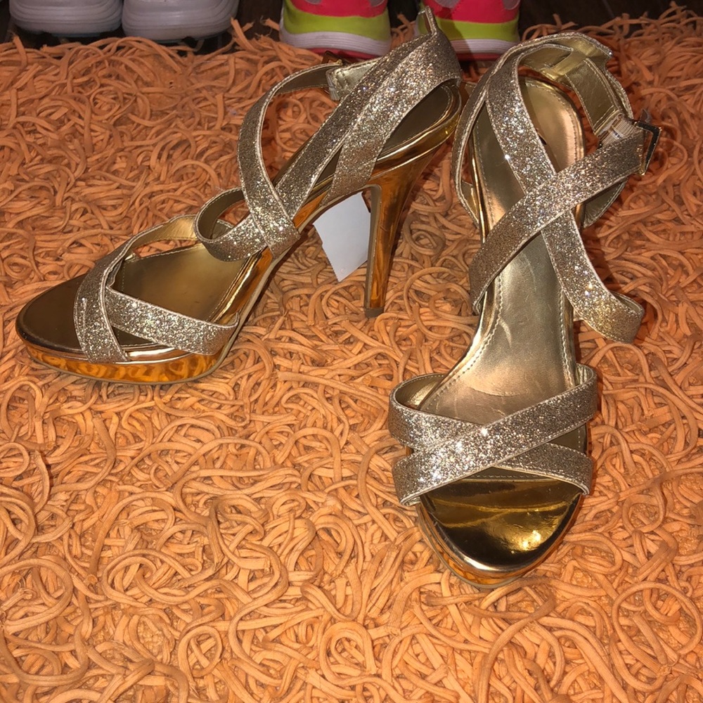 Gold heels